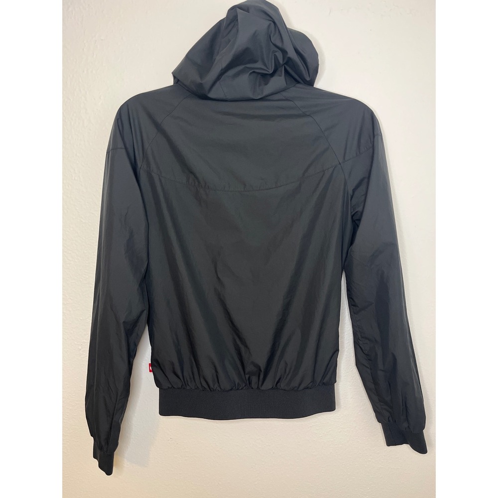 Nike Windrunner Jacket Y2K Black White Logo Hooded Zip Up Athletic Women's Small - Picture 4 of 6